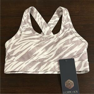 Scorpio Sol Women's Zebra Print Sports Bra